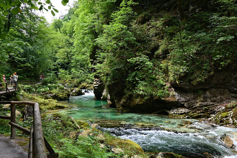 In der Vintgar-Schlucht