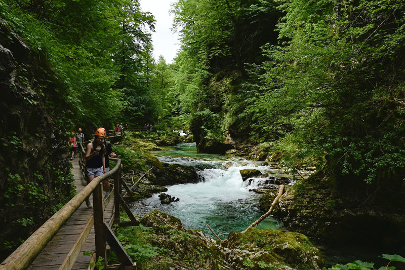 In der Vintgar-Schlucht