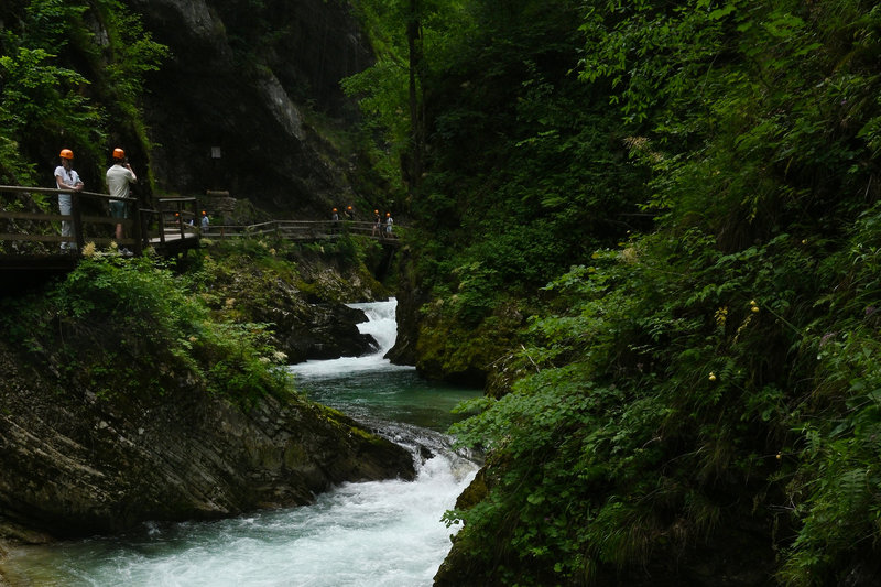 In der Vintgar-Schlucht