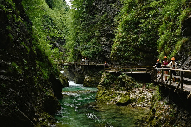 In der Vintgar-Schlucht